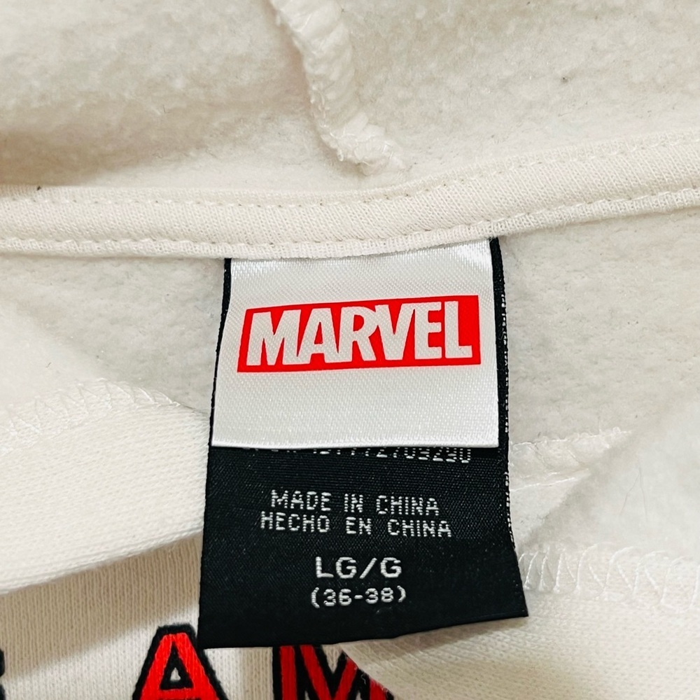 Marvel White Sweatshirt Unisex Size L - Picture 3 of 7